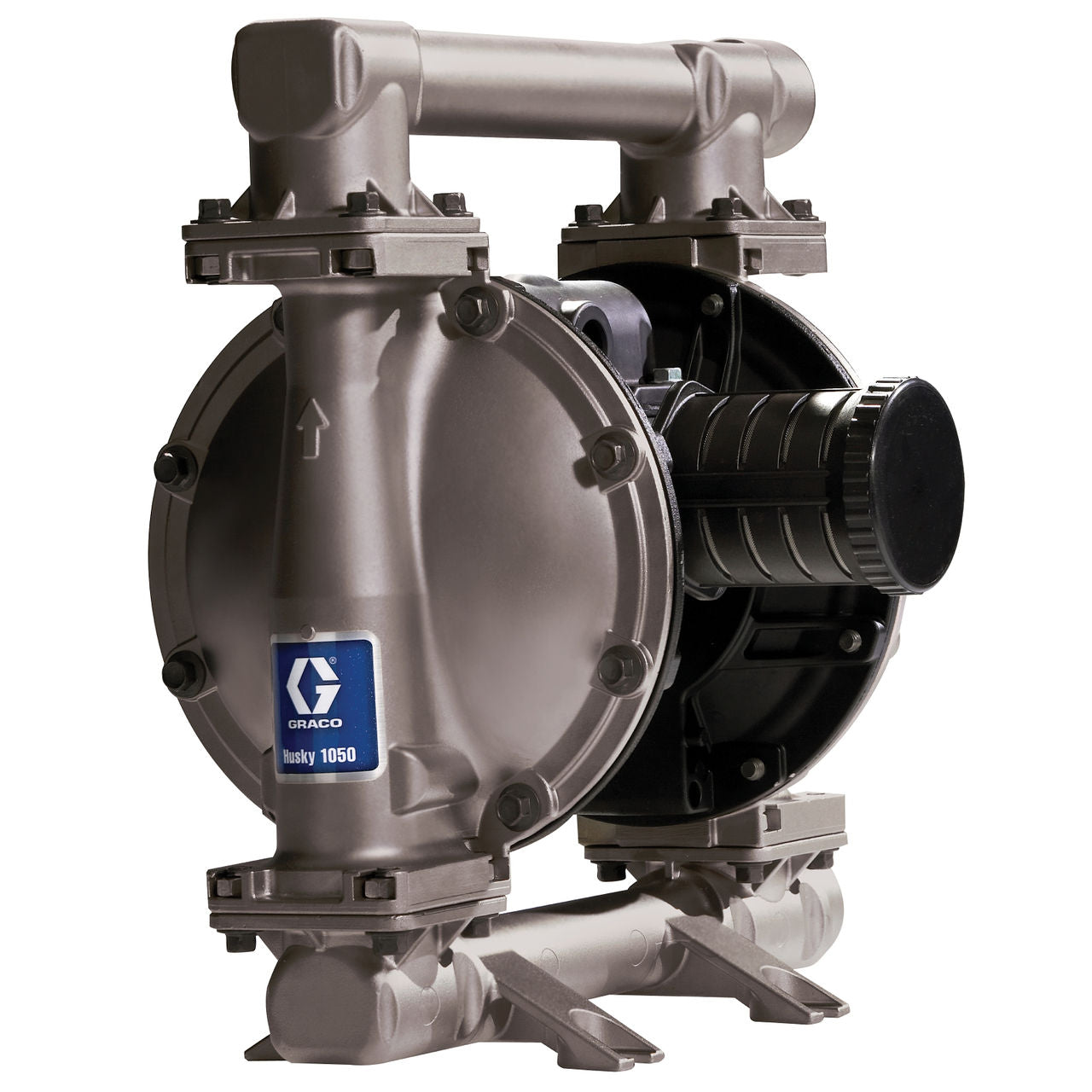 Graco 651009 Husky 1050 1-inch Poly Diaphragm Pump, stainless steel with PTFE