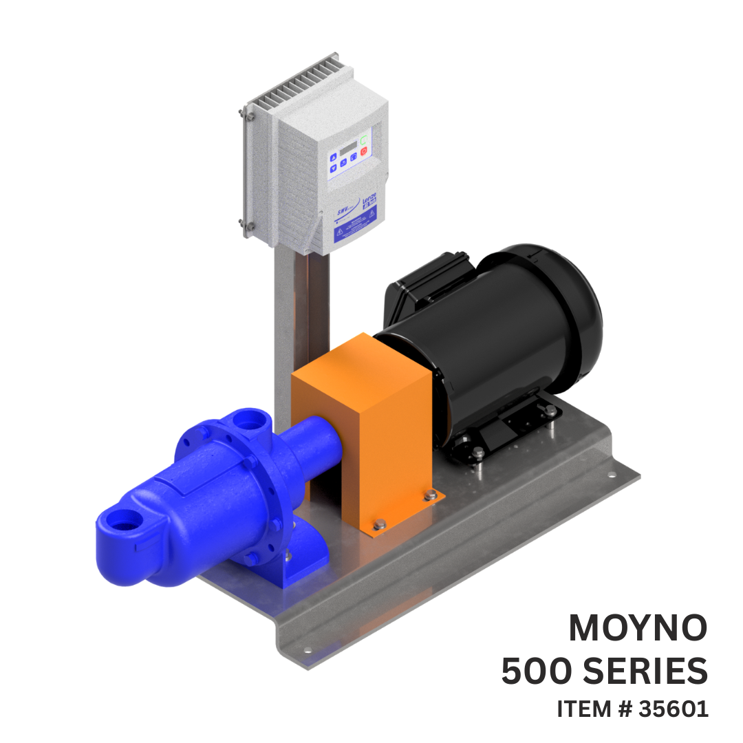 Moyno 35601 Pump Basejob with motor and VFD.