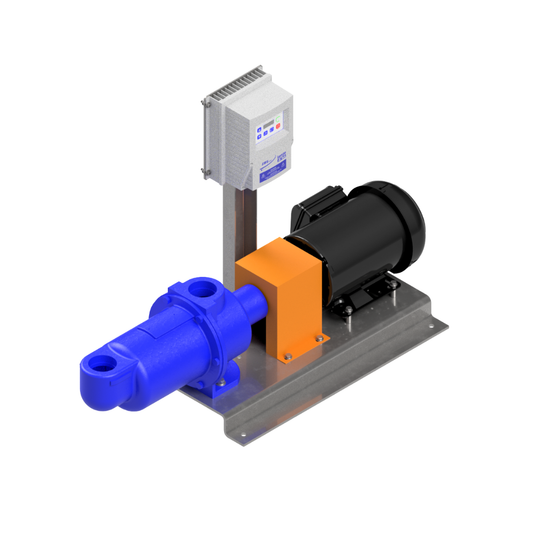 Moyno 36701 Pump on Basejob with Motor and VFD.