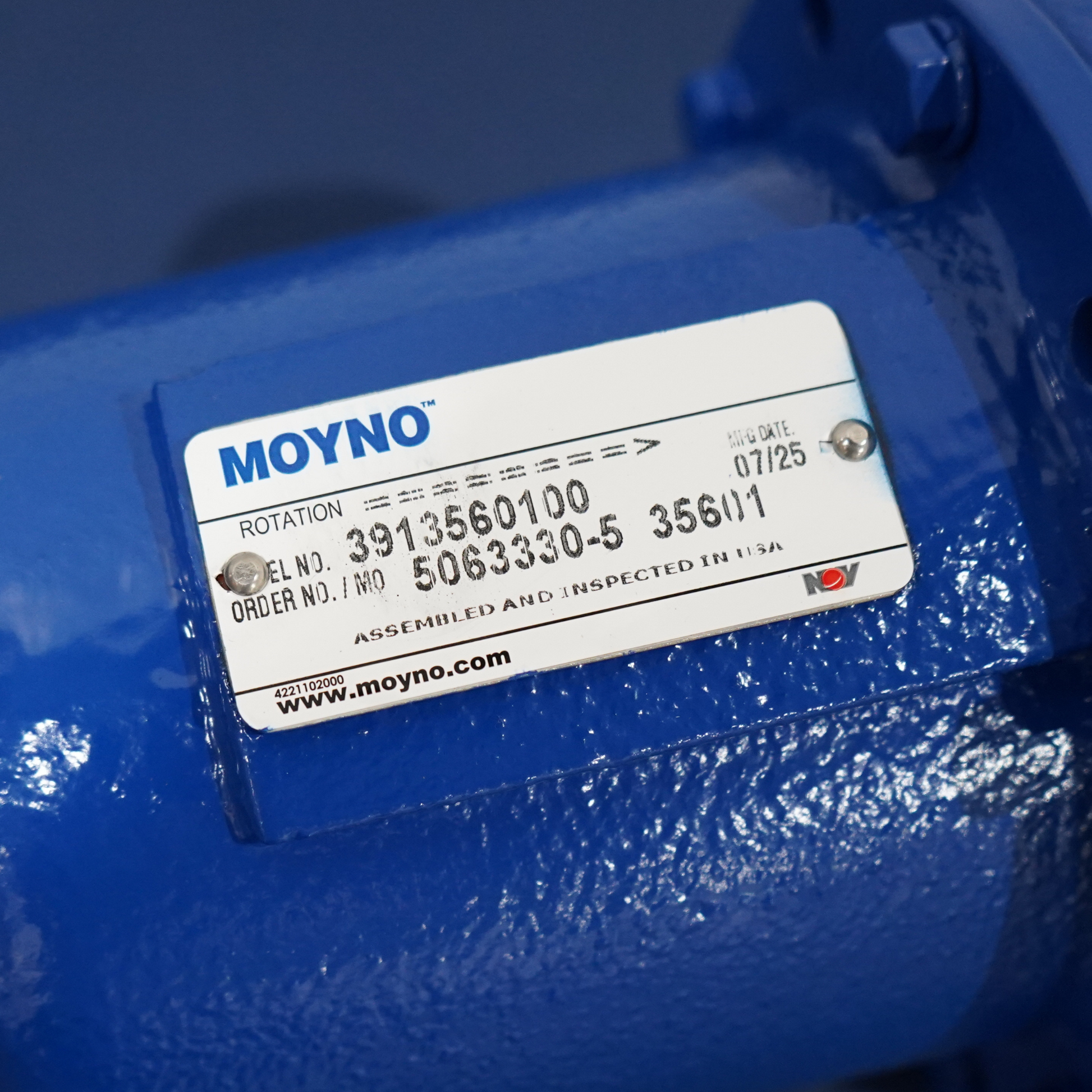 Moyno 35601 Progressive Cavity Pump model number 3913560100